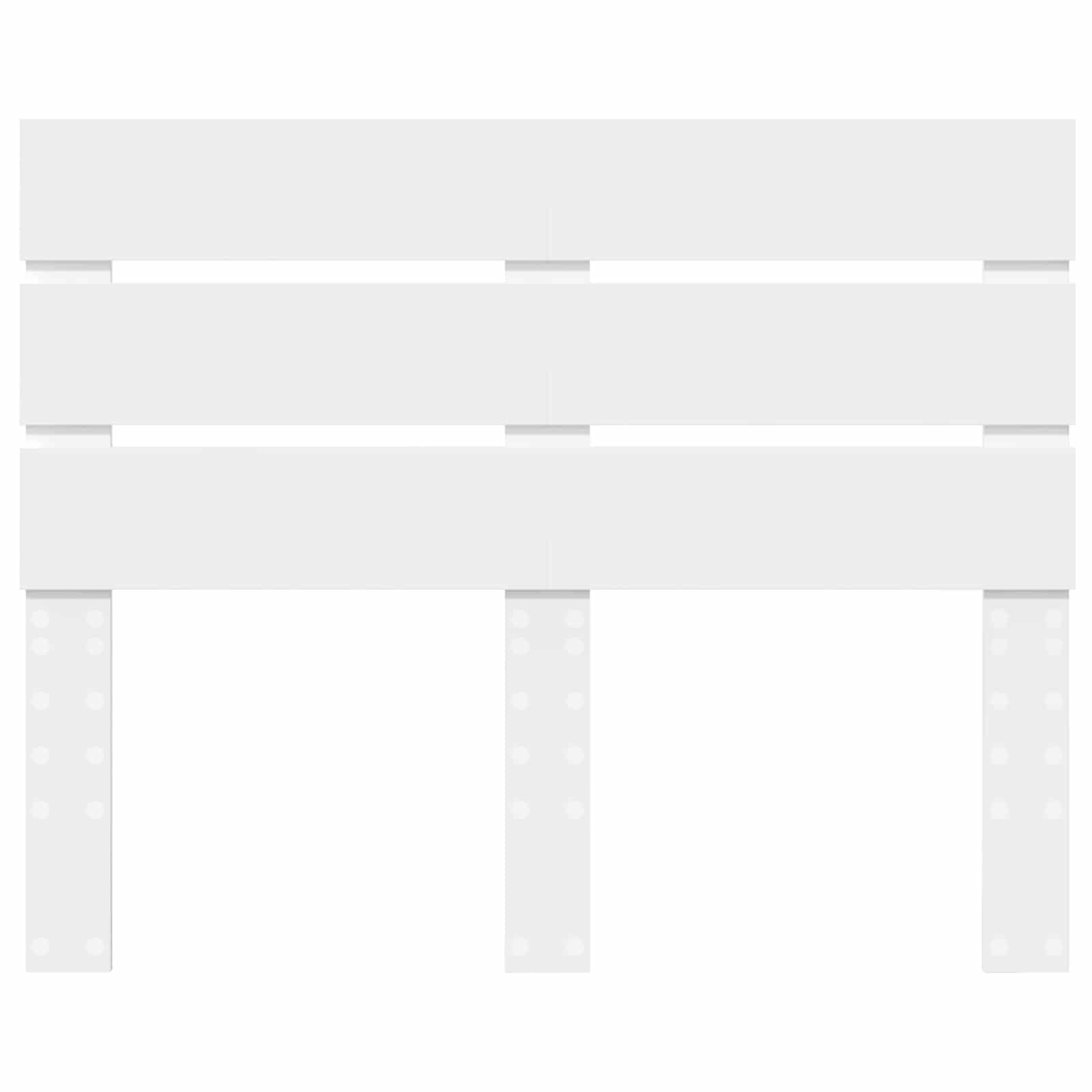 Headboard White 135 cm Engineered Wood