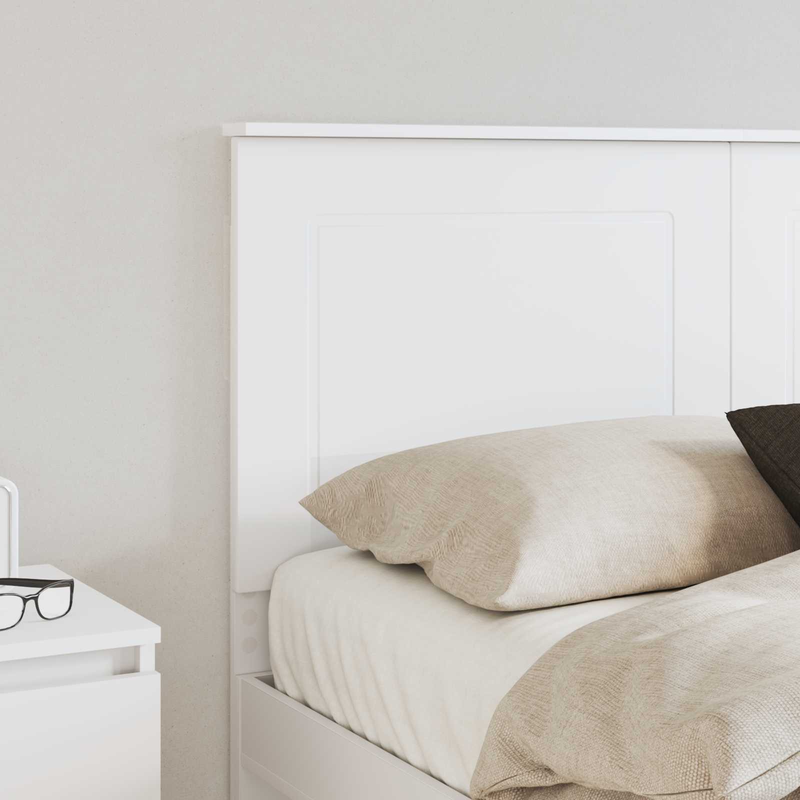 Headboard White Engineered Wood