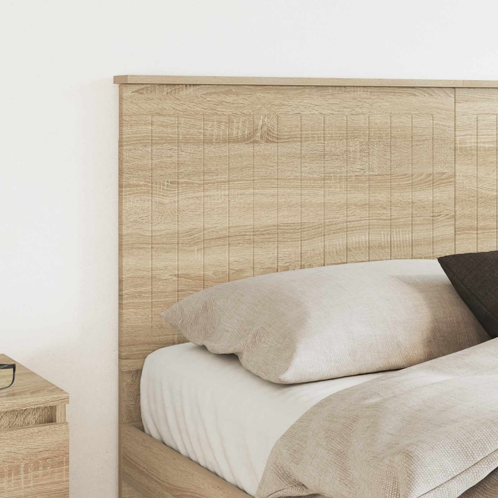 Headboard with Headboard Sonoma Oak 150 cm Engineered wood
