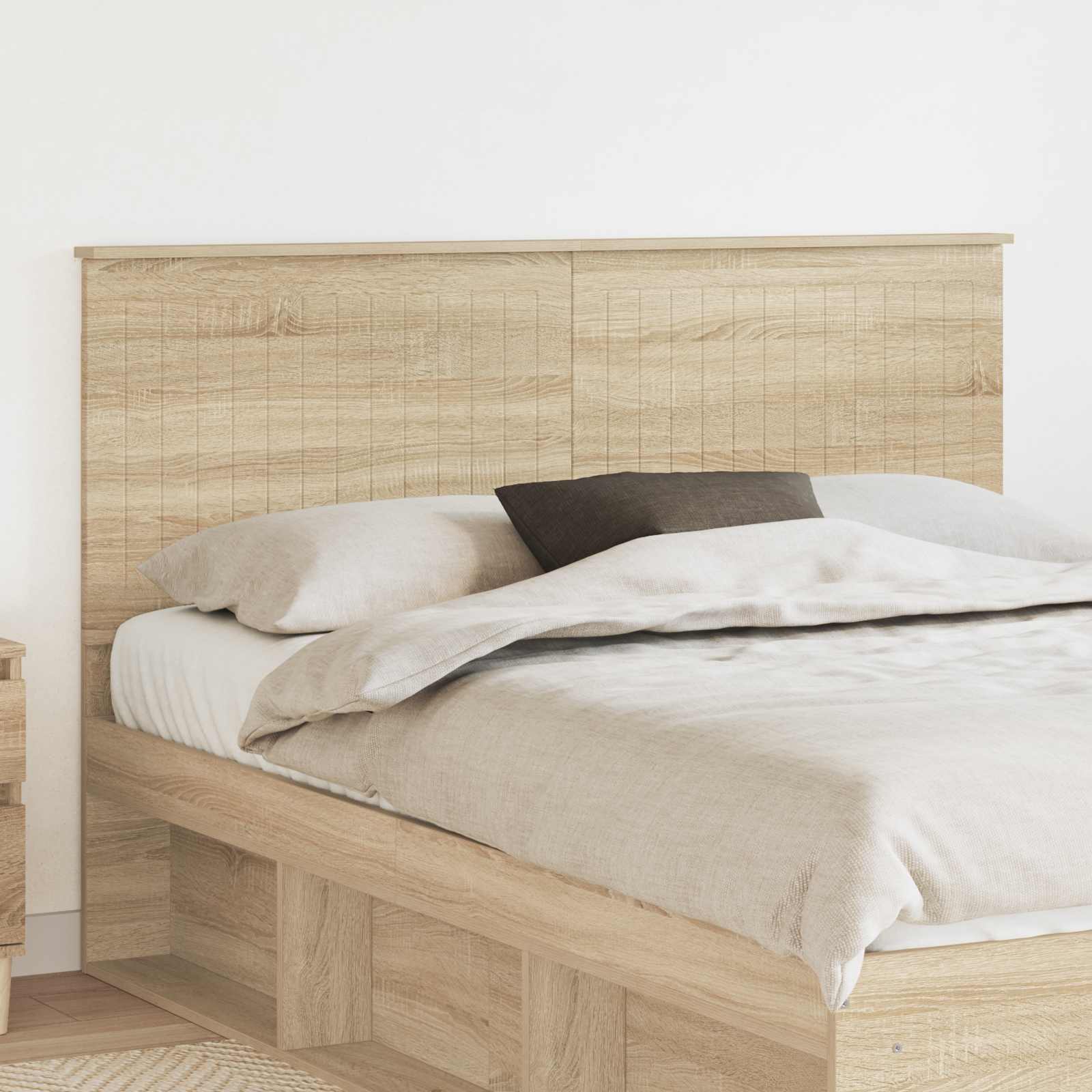Headboard with Headboard Sonoma Oak 150 cm Engineered wood