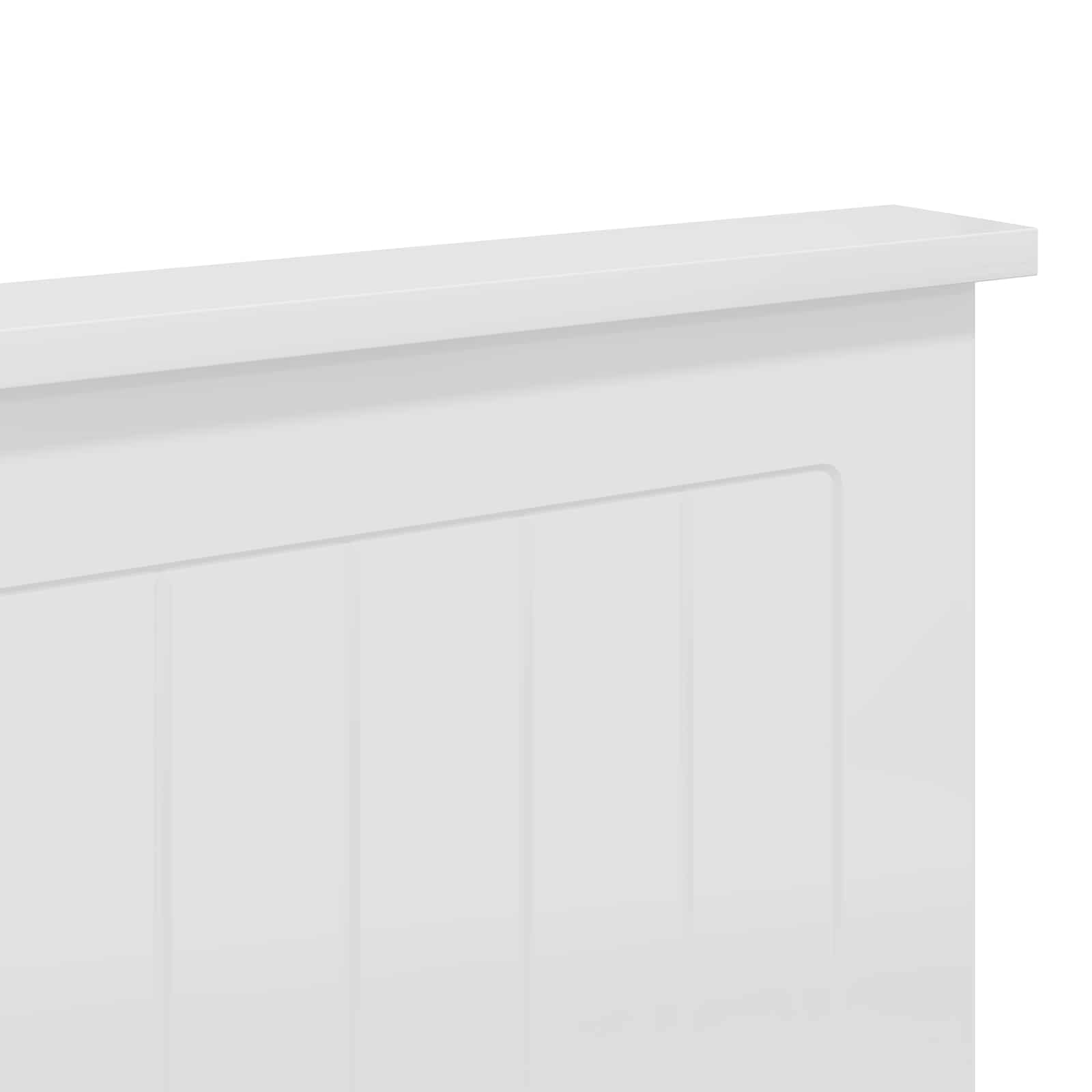 Headboard with Headboard White 135 cm Engineered wood