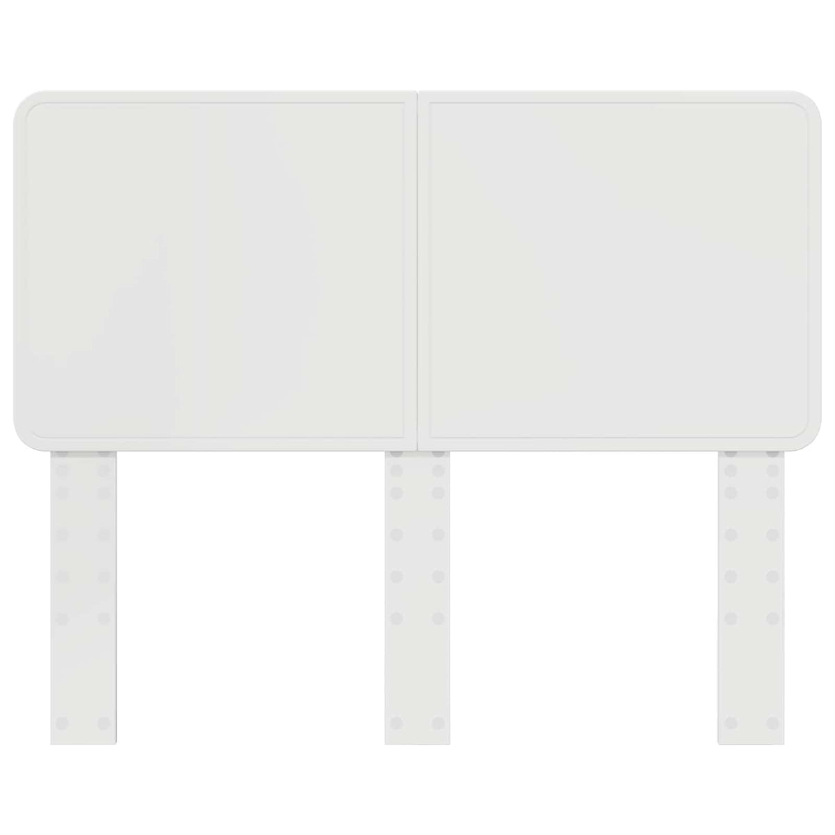 Headboard White 135 cm Engineered wood