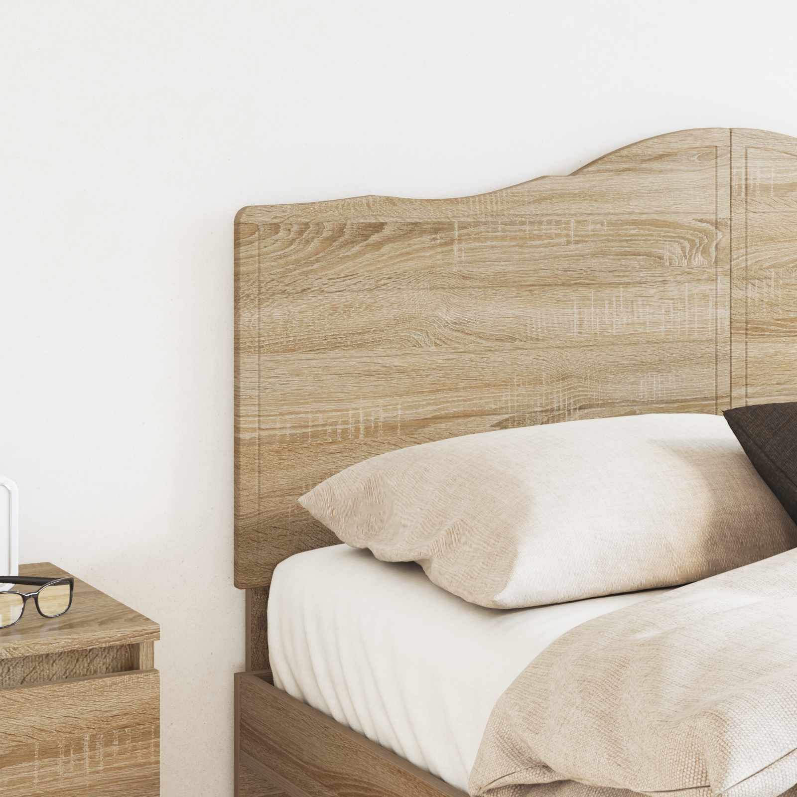 Headboard Sonoma Oak 135 cm Engineered wood