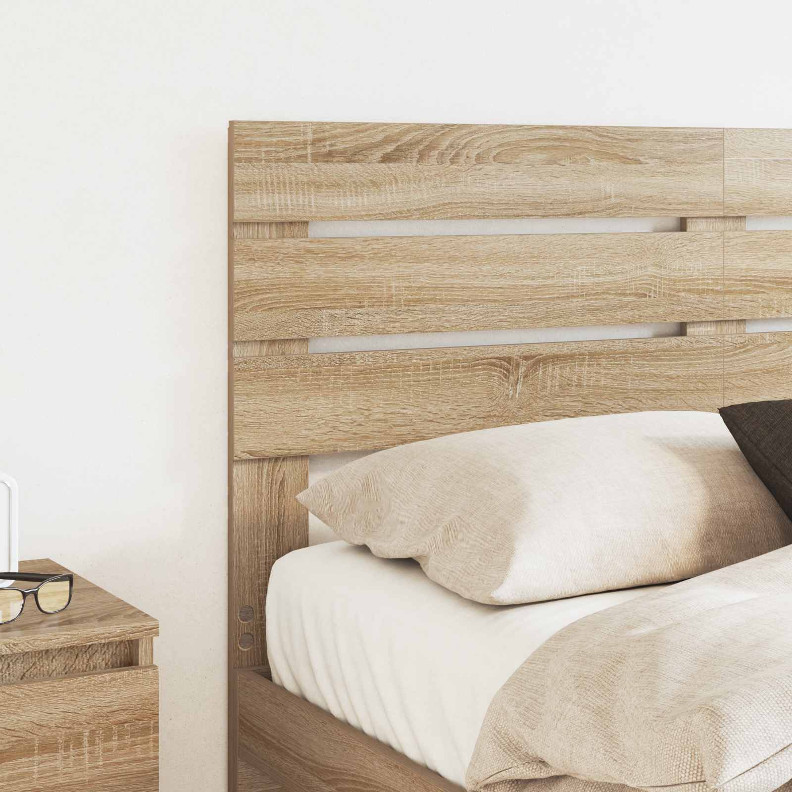 Headboard Sonoma Oak 135 cm Engineered wood