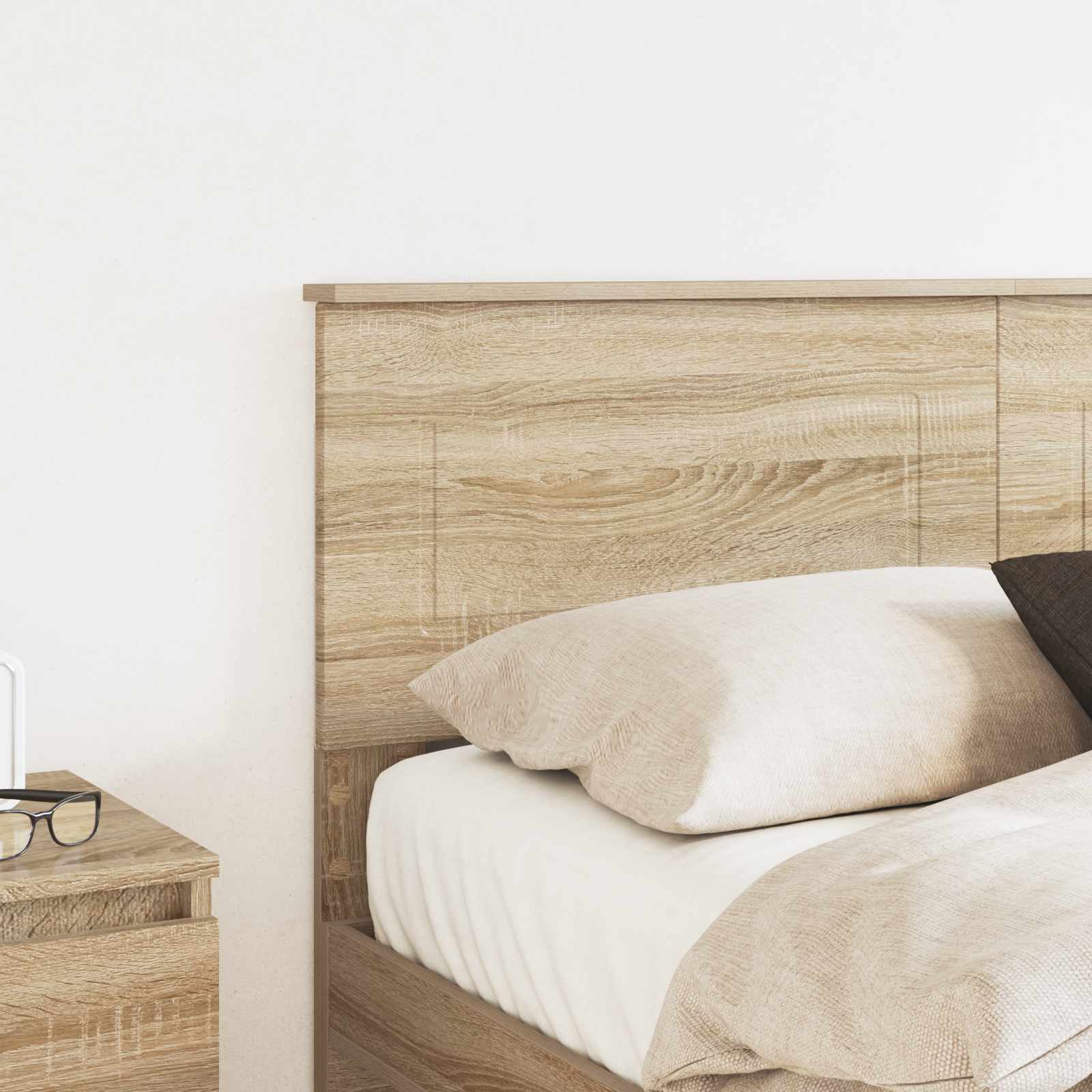 Headboard Sonoma Oak 135 cm Engineered wood