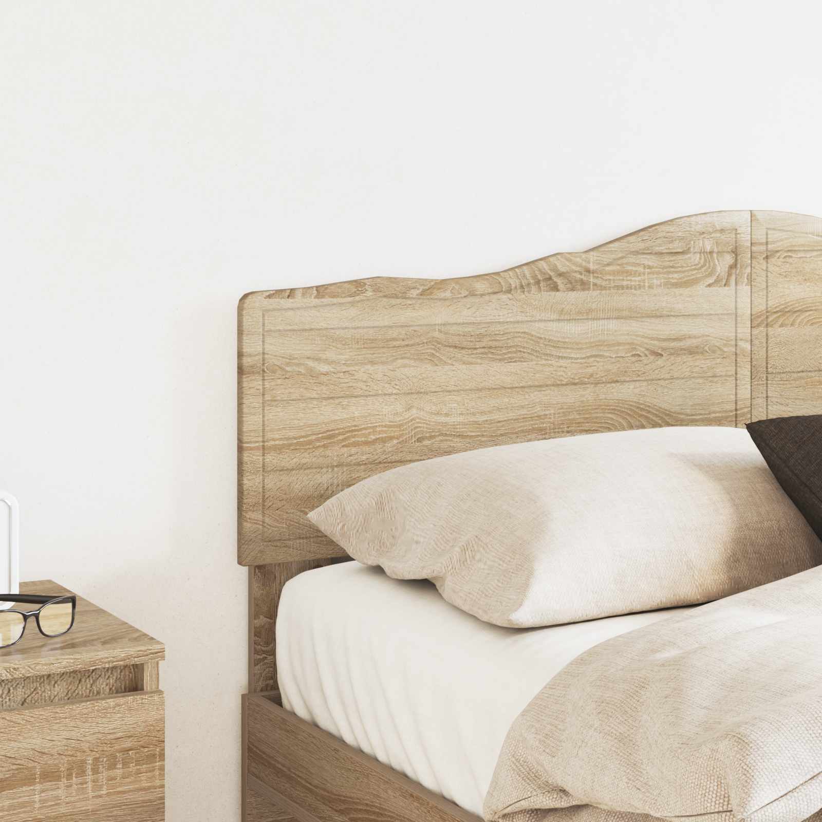Headboard Sonoma Oak 135 cm Engineered wood