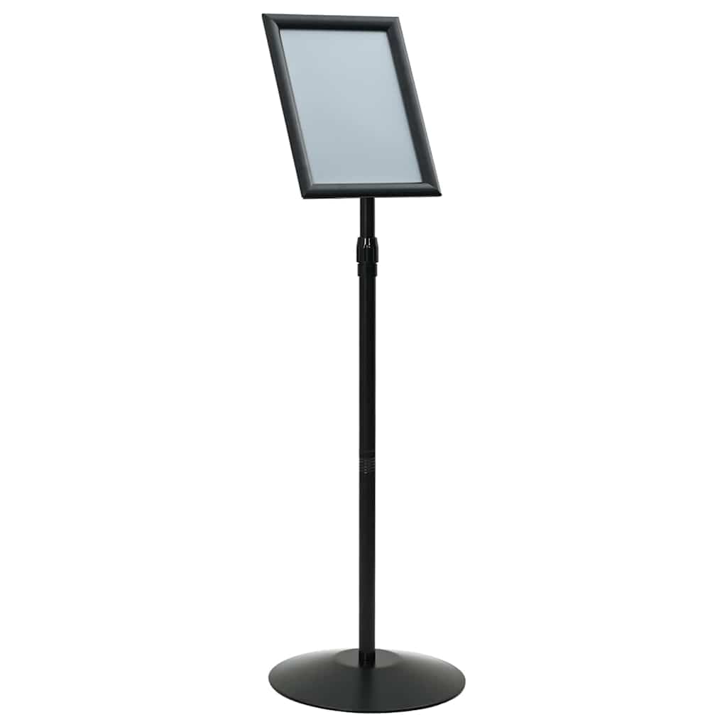 Pedestal Poster Stand A3 PVC and Steel Black