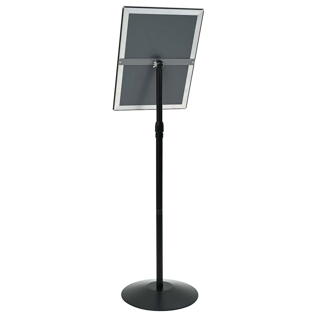 Pedestal Poster Stand A3 PVC and Steel Black