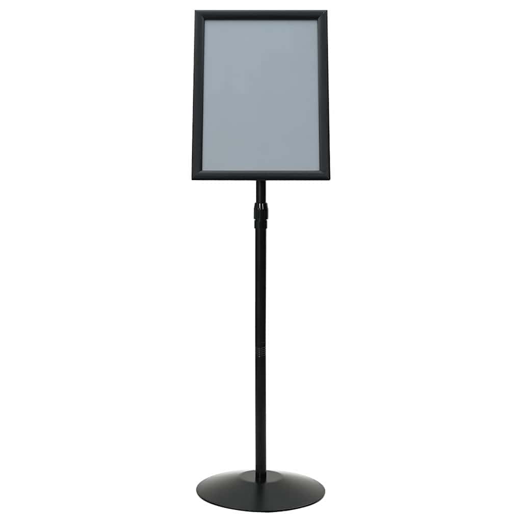 Pedestal Poster Stand A3 PVC and Steel Black