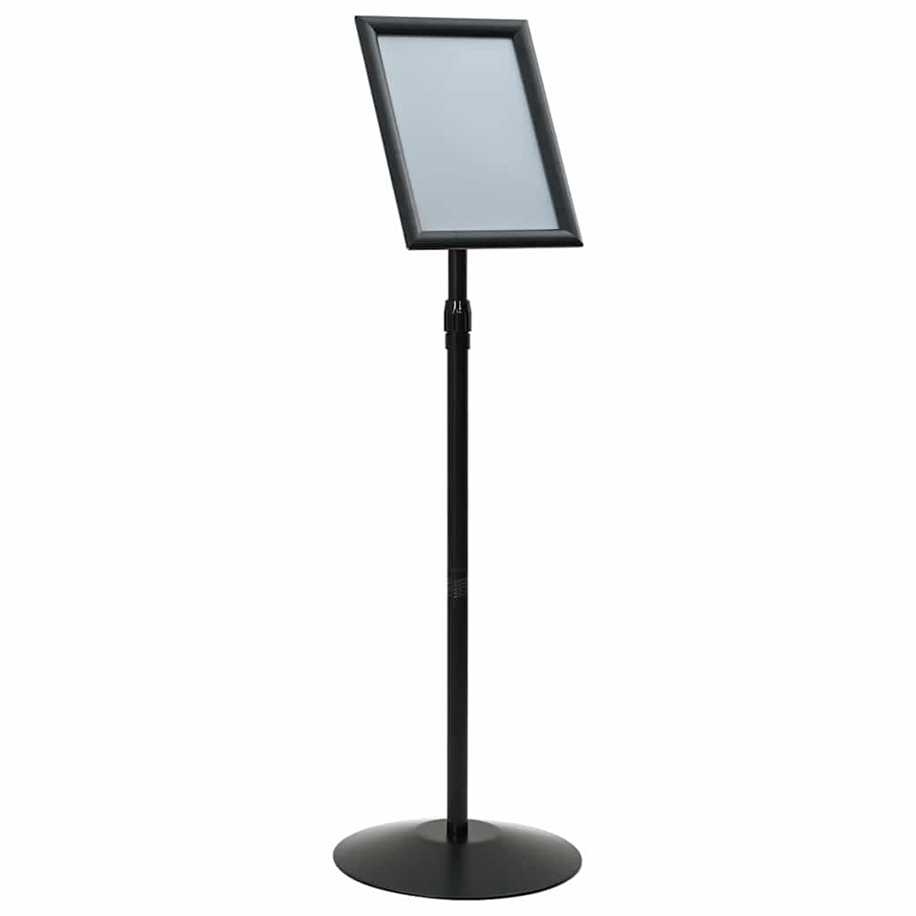 Pedestal Poster Stand A4 PVC and Steel Black