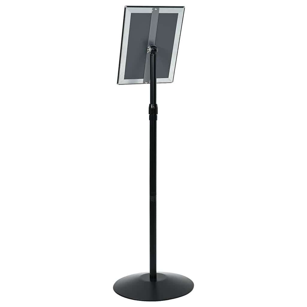 Pedestal Poster Stand A4 PVC and Steel Black