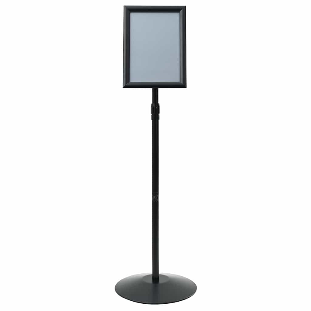 Pedestal Poster Stand A4 PVC and Steel Black