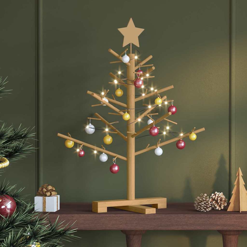 Wooden Christmas Tree KOTKA 75 cm Bamboo and solid pine wood