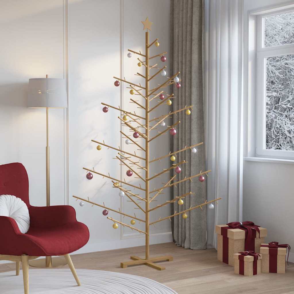 Wooden Christmas Tree KOTKA 210 cm Bamboo and solid pine wood
