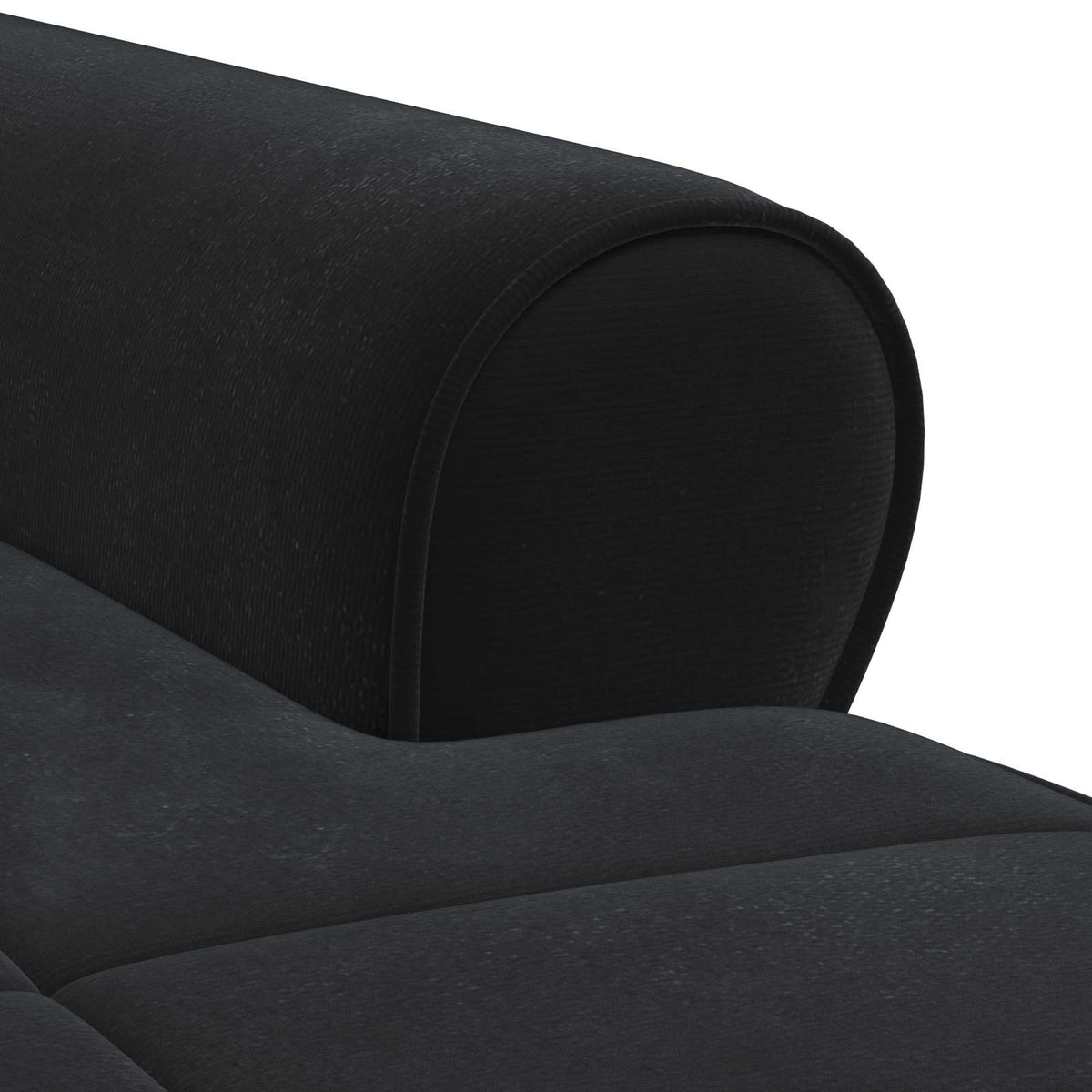 Lounge Chair with Cushion Black 91 x 157 x 91 cm Velvet