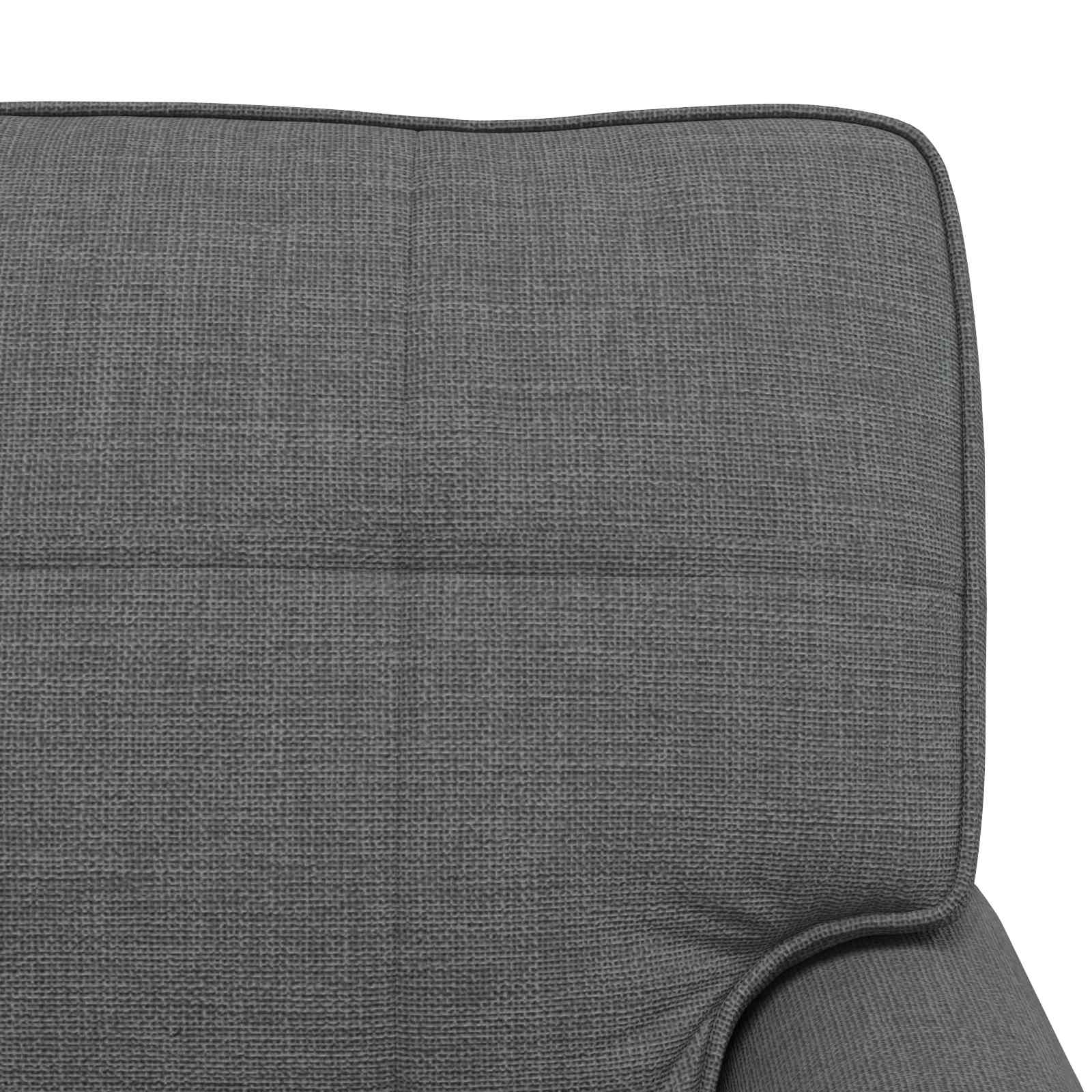 Lounge Chair with Cushion Dark Grey 91 x 157 x 91 cm Fabric
