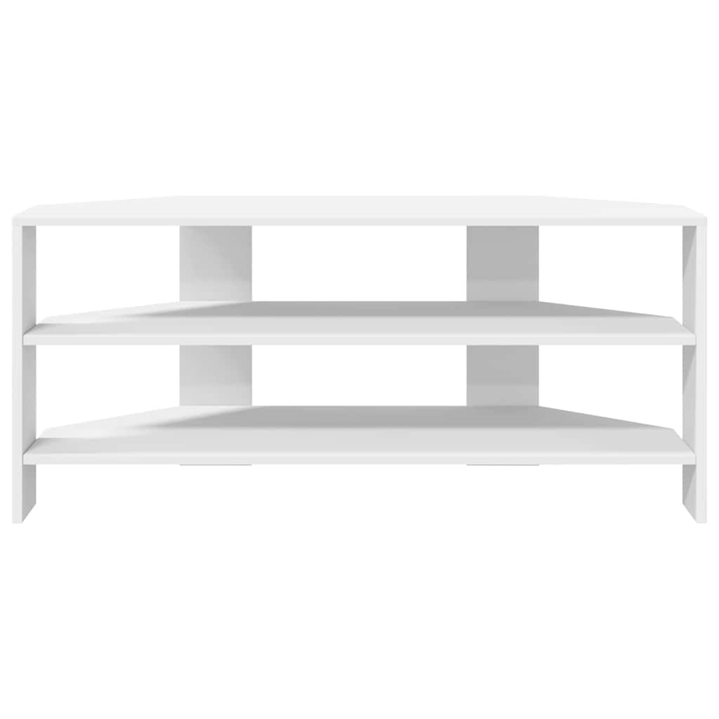 CornerTVCabinet 102x40,5x45cm White Engineered Wood