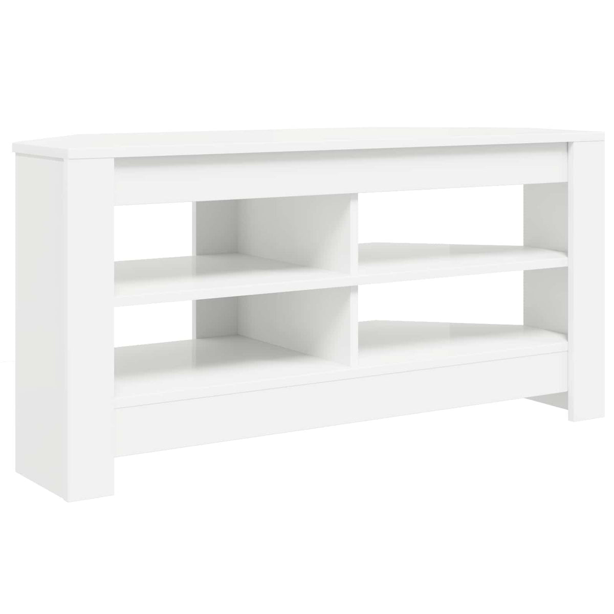 CornerTVCabinet 102 x 40,5 x 45 cm White Engineered Wood