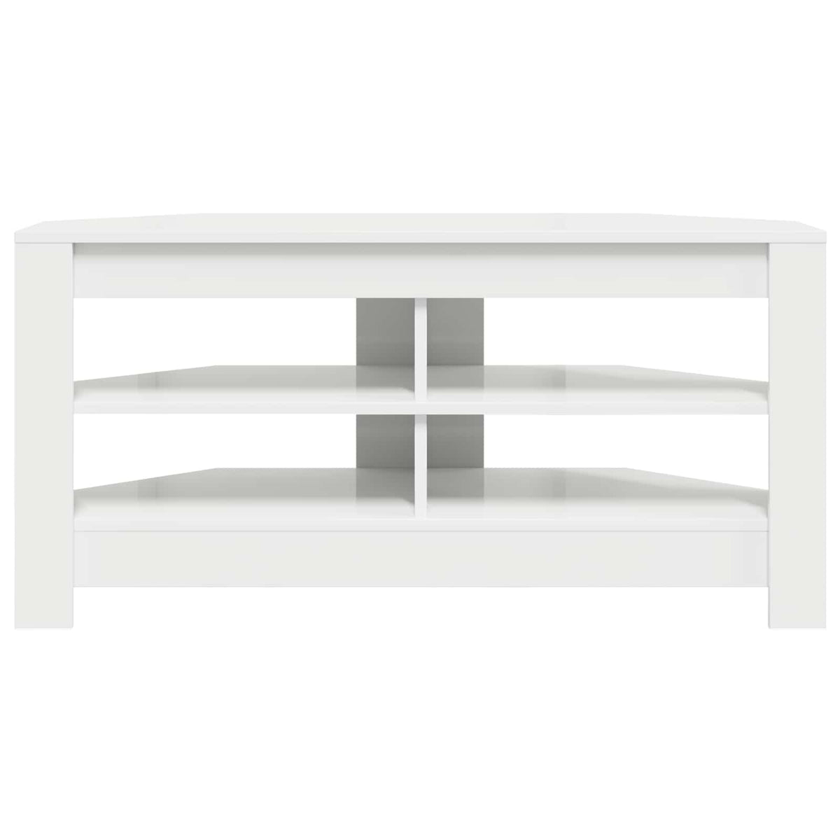 CornerTVCabinet 102 x 40,5 x 45 cm White Engineered Wood