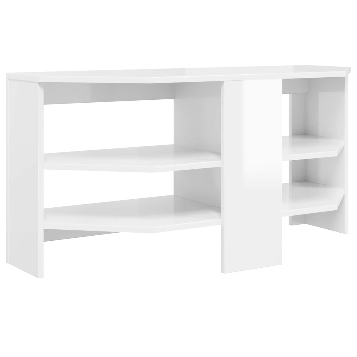 CornerTVCabinet High gloss White 102 x 40,5 x 45 cm