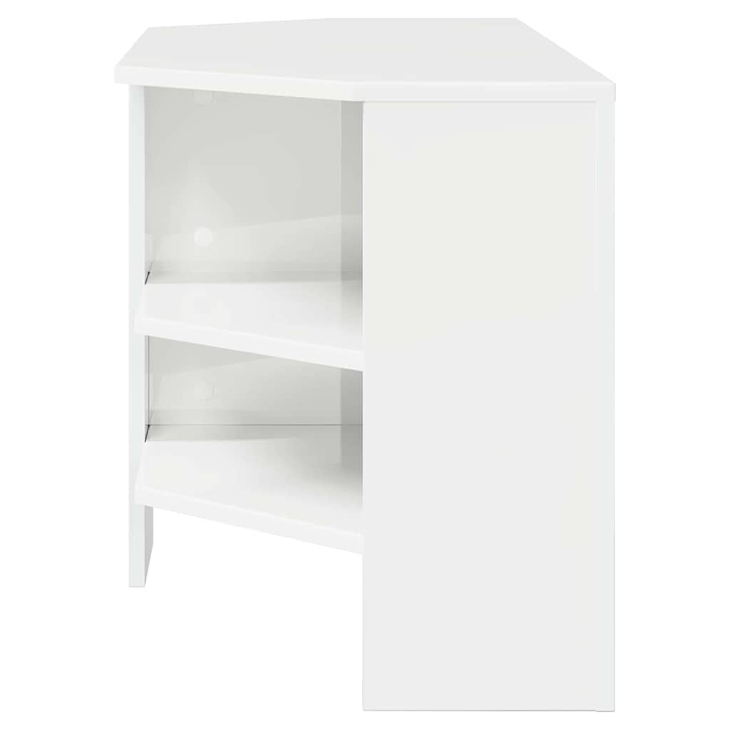 CornerTVCabinet High gloss White 102 x 40,5 x 45 cm