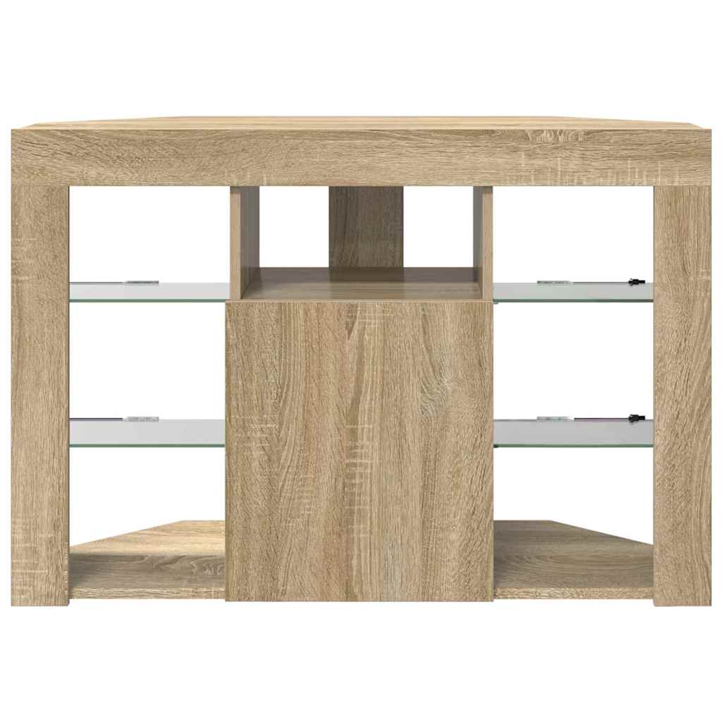 Corner LED TV Cabinet Sonoma Oak 100x40x68cm Engineered Wood
