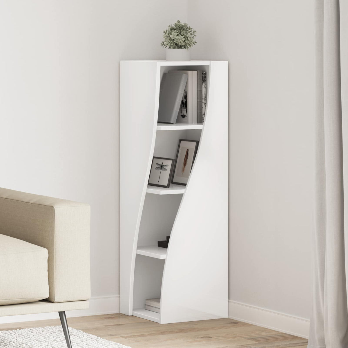 Corner Cabinet 32x32x102cm Engineered Wood