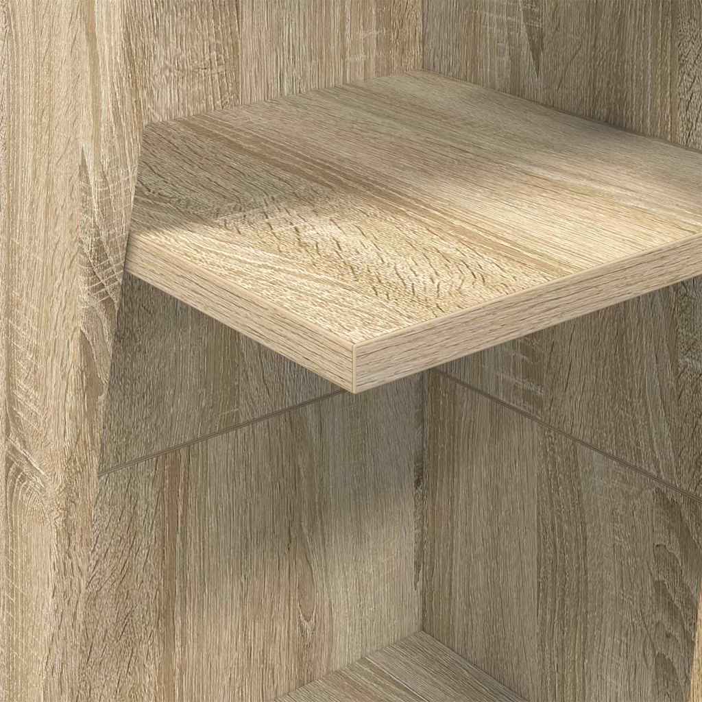 Corner Cabinet Sonoma Oak 27,5x27x140cm Engineered Wood