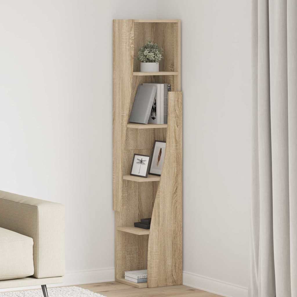 Corner Cabinet Sonoma Oak 27,5x27x140cm Engineered Wood
