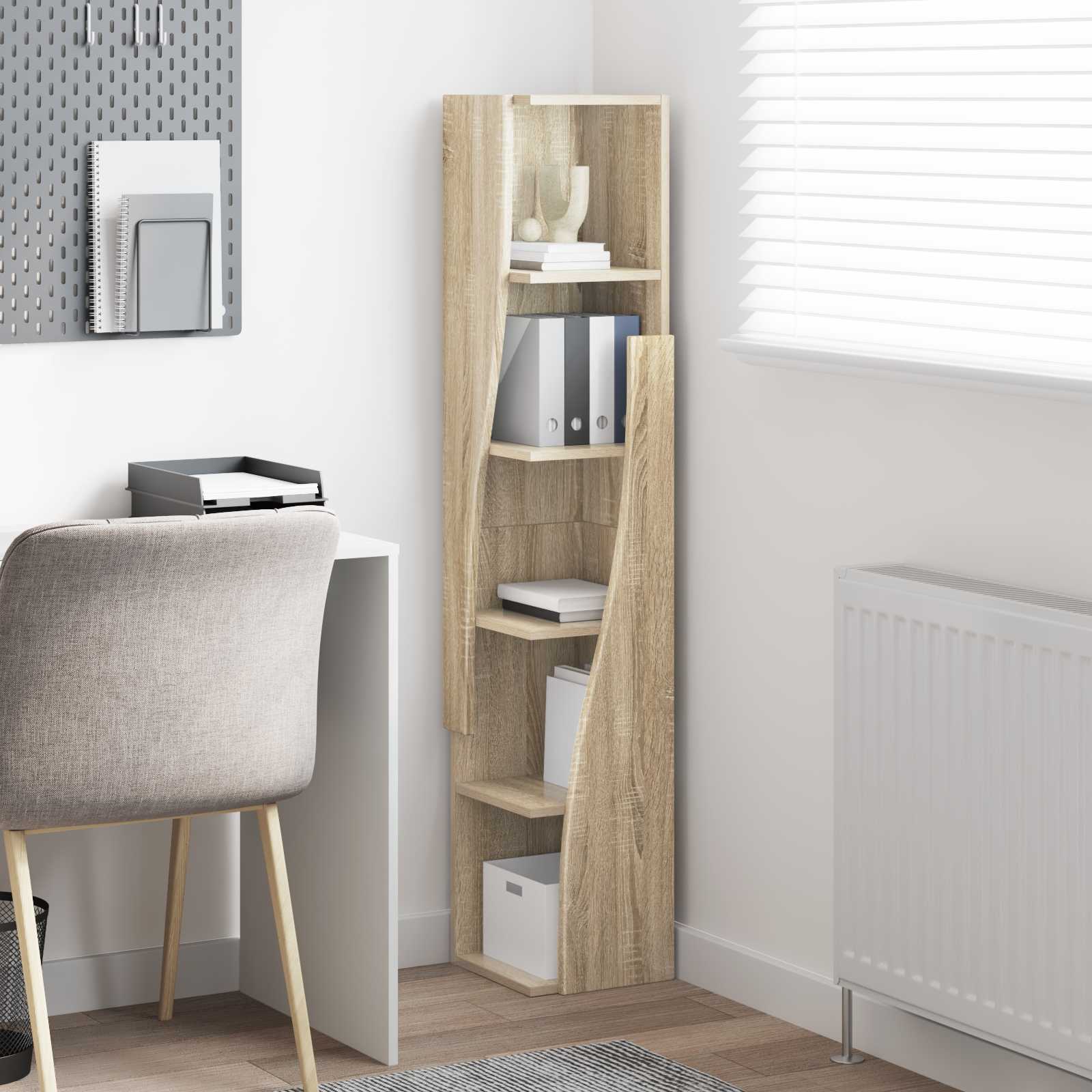Corner Cabinet Sonoma Oak 27,5x27x140cm Engineered Wood