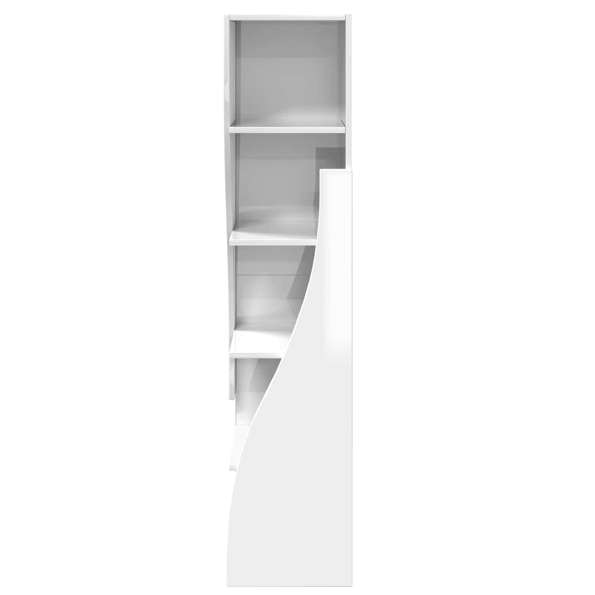 Corner Cabinet High Gloss White 32x32x140cm Engineered Wood