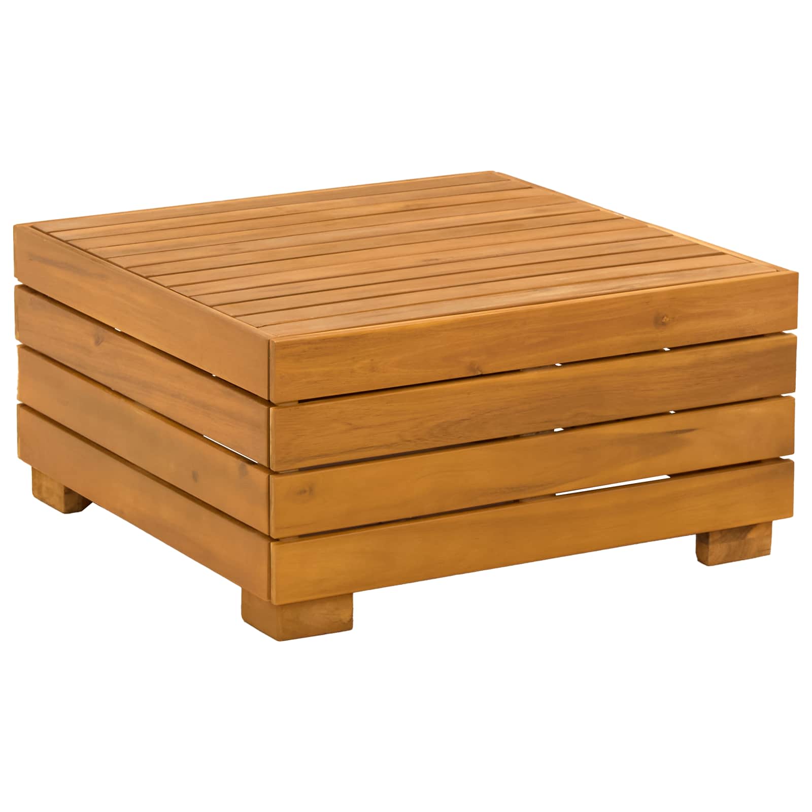 Outdoor Sofa Set with Cushion 6 Piece Brown Solid Acacia Wood