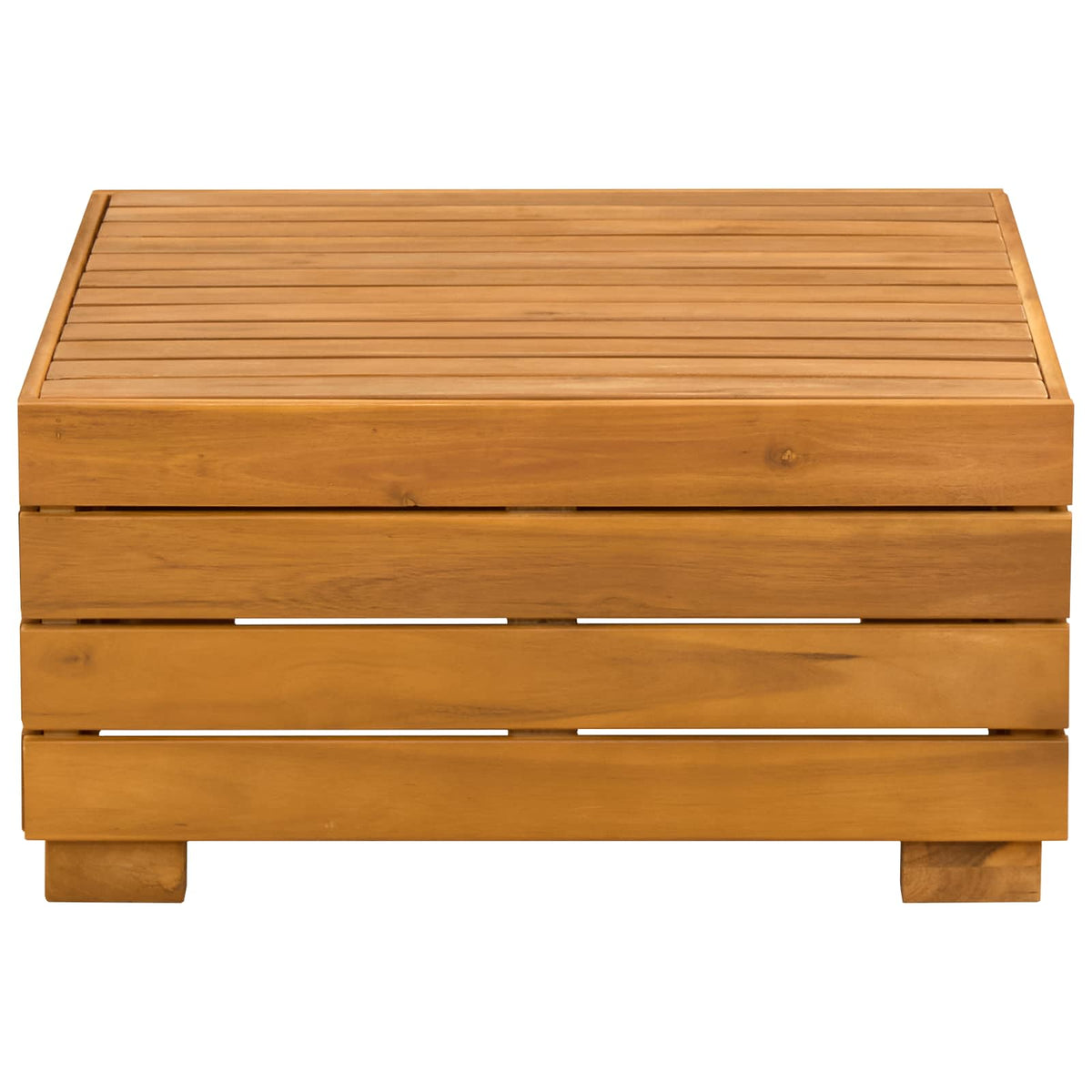 Garden Lounge Set with Cushion 2 Piece Brown Solid Acacia Wood