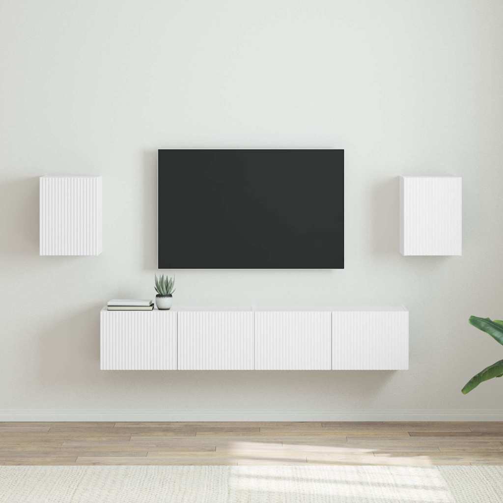 TV Wall Cabinet 2 pcs White 30 x 31 x 40 cm Engineered Wood