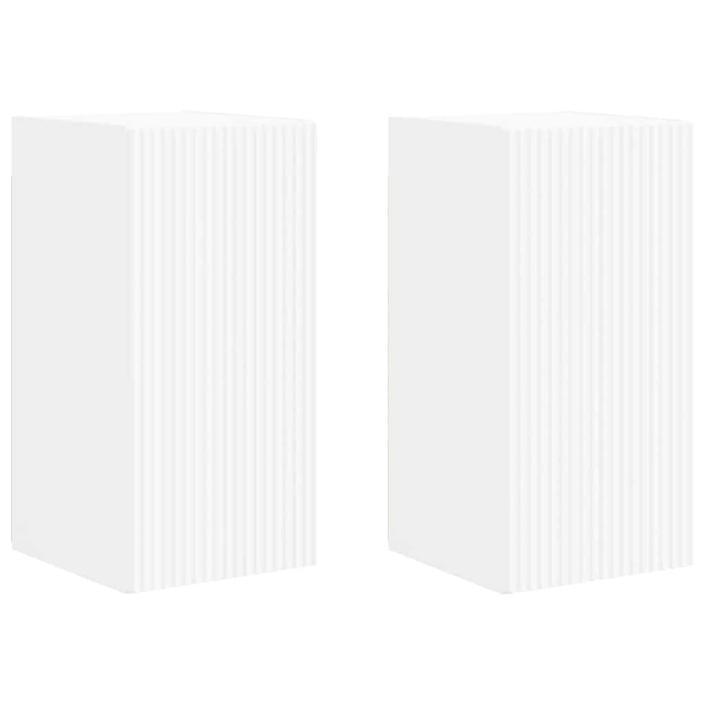 TV Wall Cabinet 2 pcs White 30 x 31 x 60 cm Engineered Wood