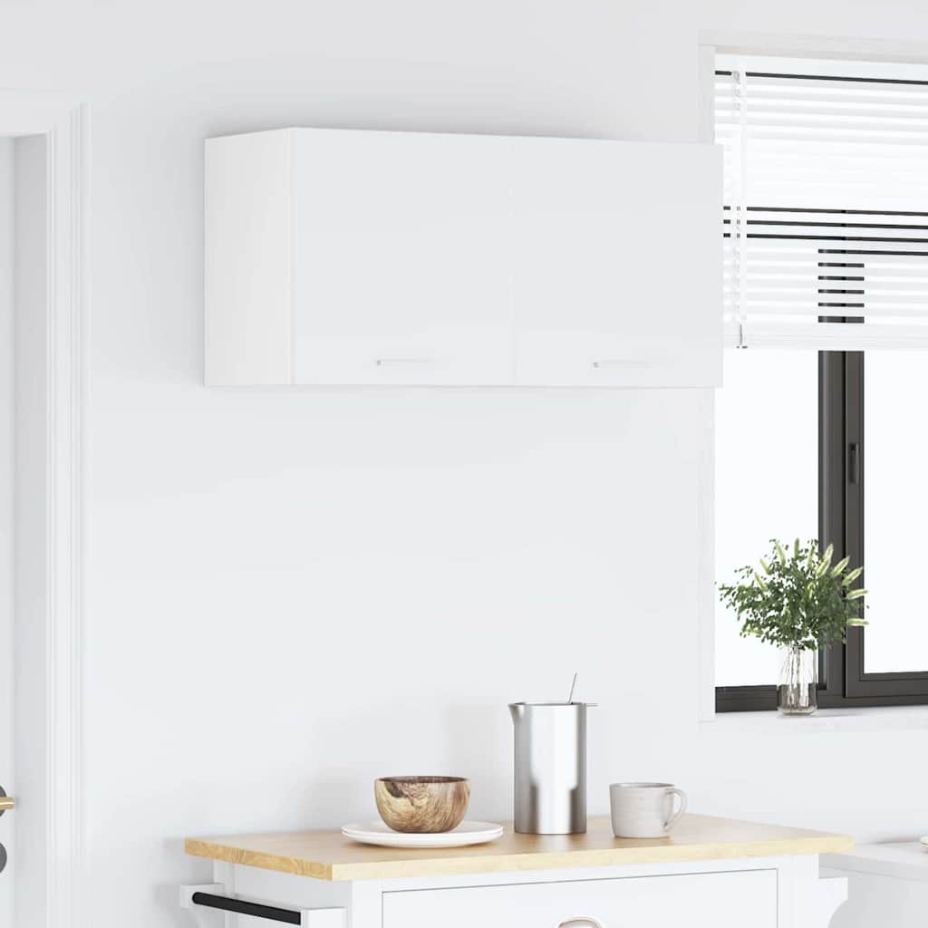 Hanging Cabinet with Door White 40 x 31 x 40 cm Engineered Wood