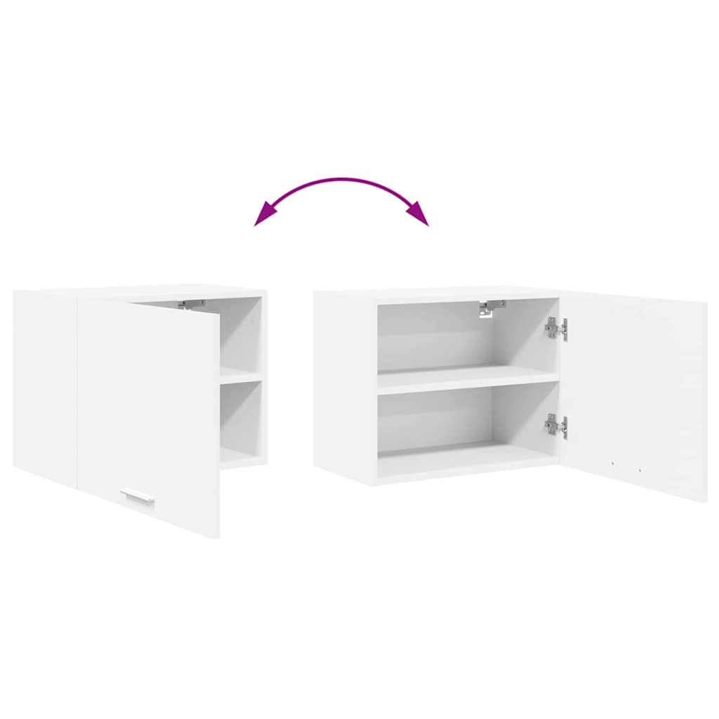 Hanging Cabinet with Door White 50 x 31 x 40 cm Engineered Wood