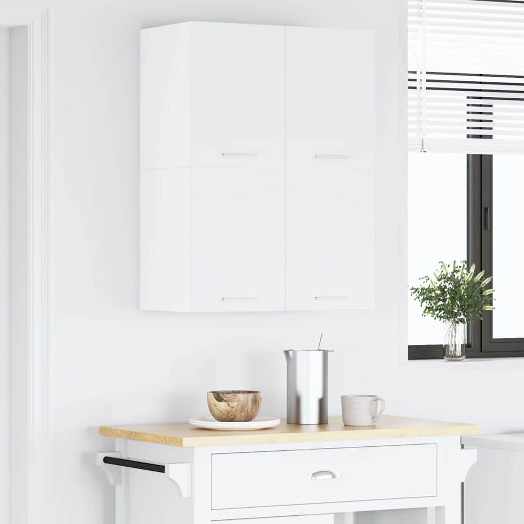 Hanging Cabinet 2 pcs White 60 x 31 x 40 cm Engineered Wood