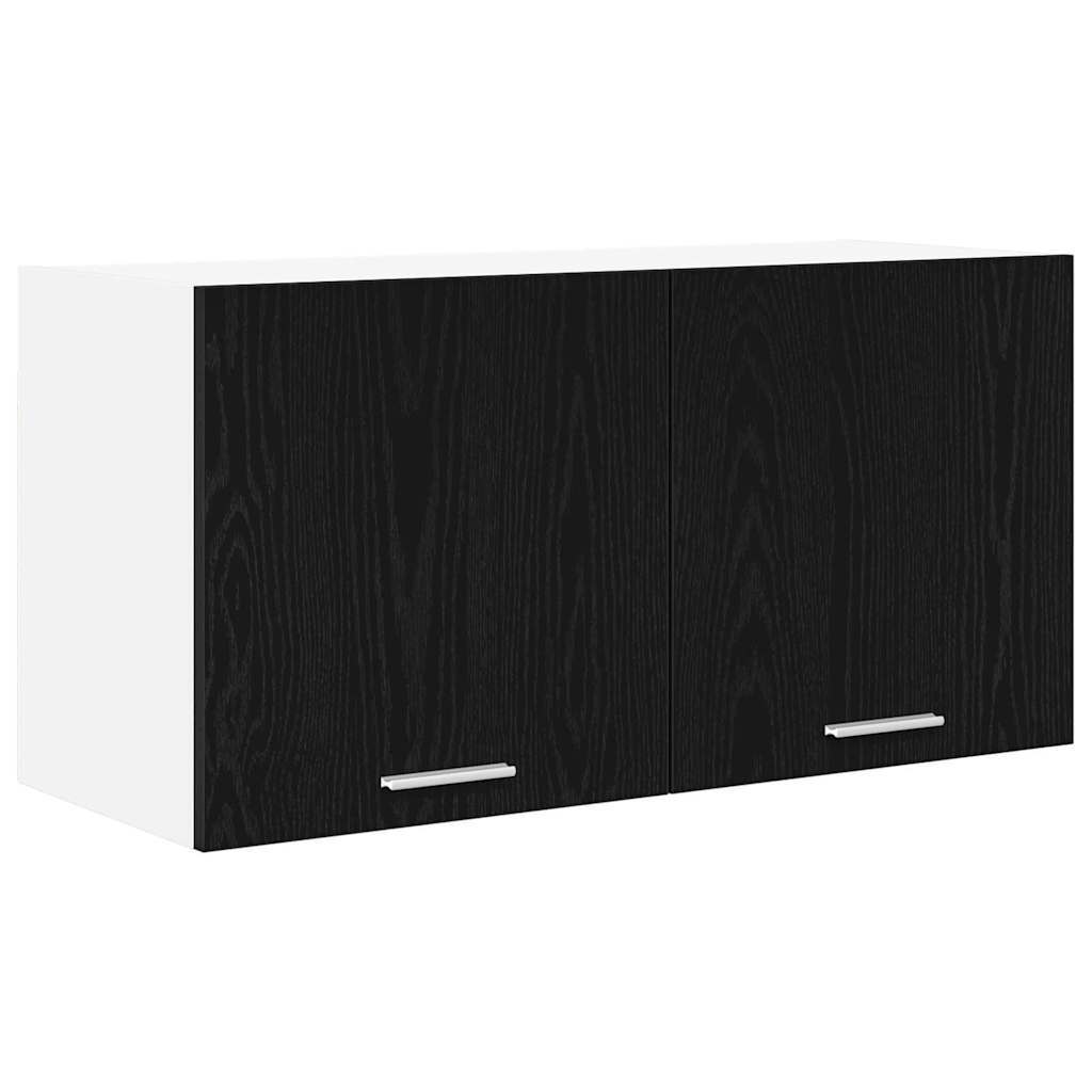 Hanging Cabinet Black Oak 80 x 31 x 40 cm Engineered Wood
