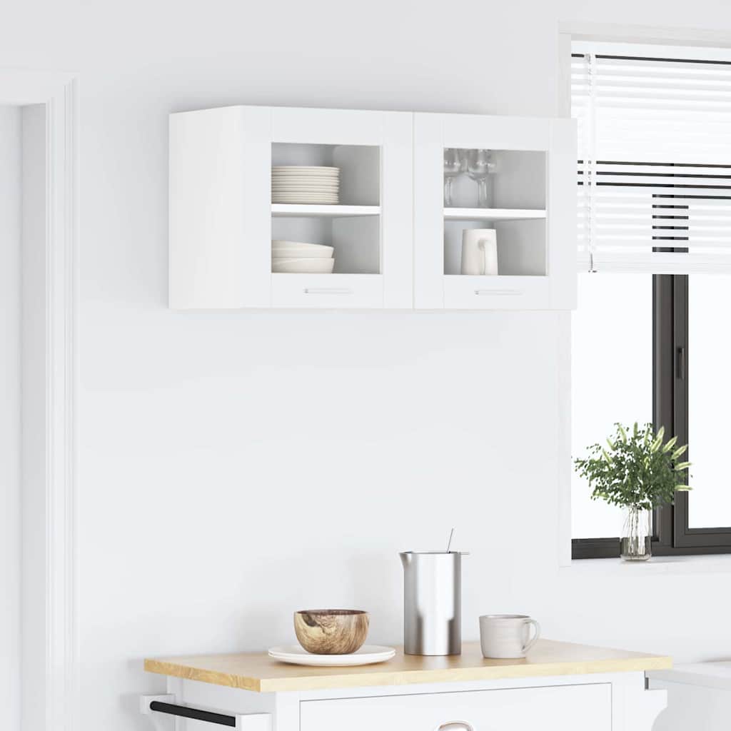 Hanging Cabinet with Door White 40 x 31 x 40 cm Engineered Wood