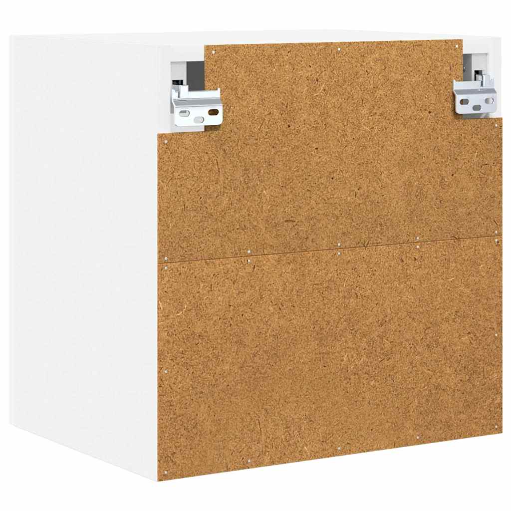 Hanging Cabinet with Door White 40 x 31 x 40 cm Engineered Wood