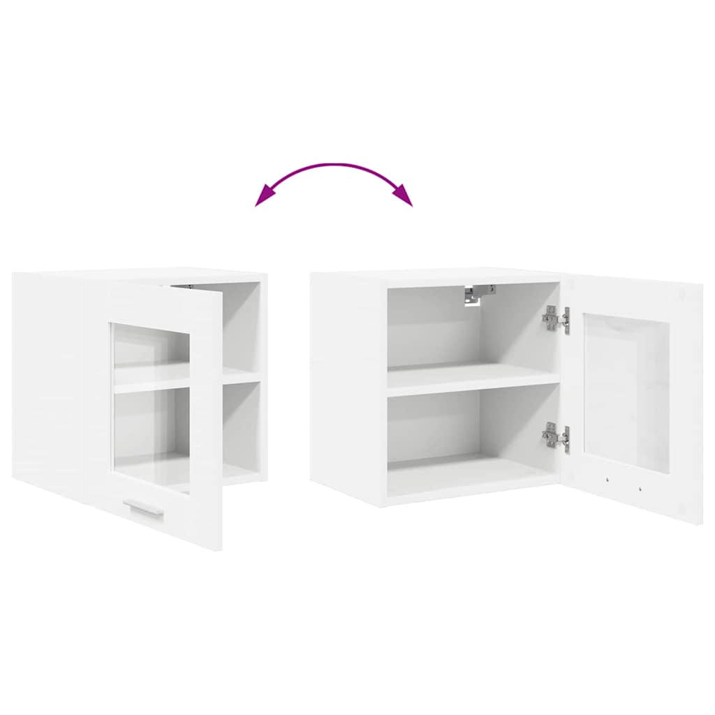 Hanging Cabinet with Door White 40 x 31 x 40 cm Engineered Wood