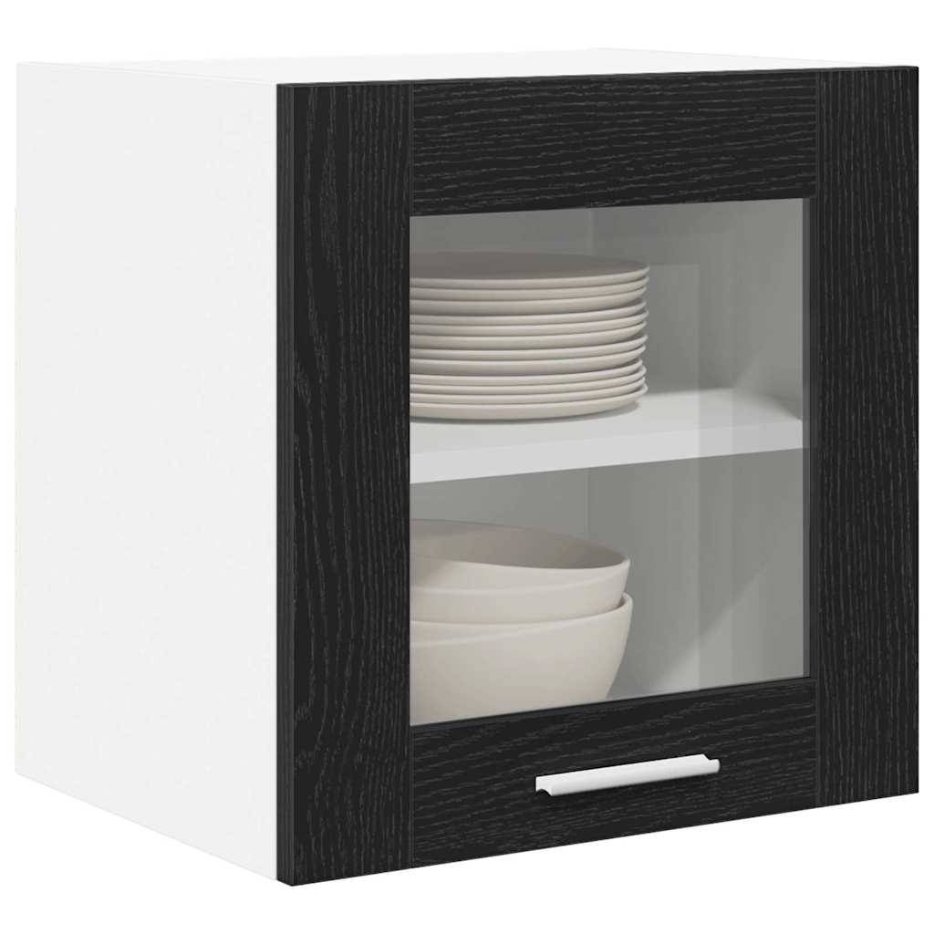 Hanging Cabinet Black Oak 40 x 31 x 40 cm Engineered Wood