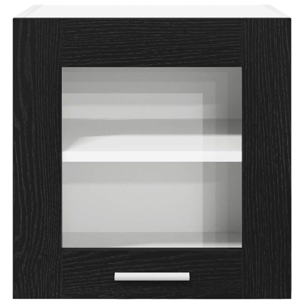 Hanging Cabinet 2 pcs Black Oak 40 x 31 x 40 cm Engineered Wood