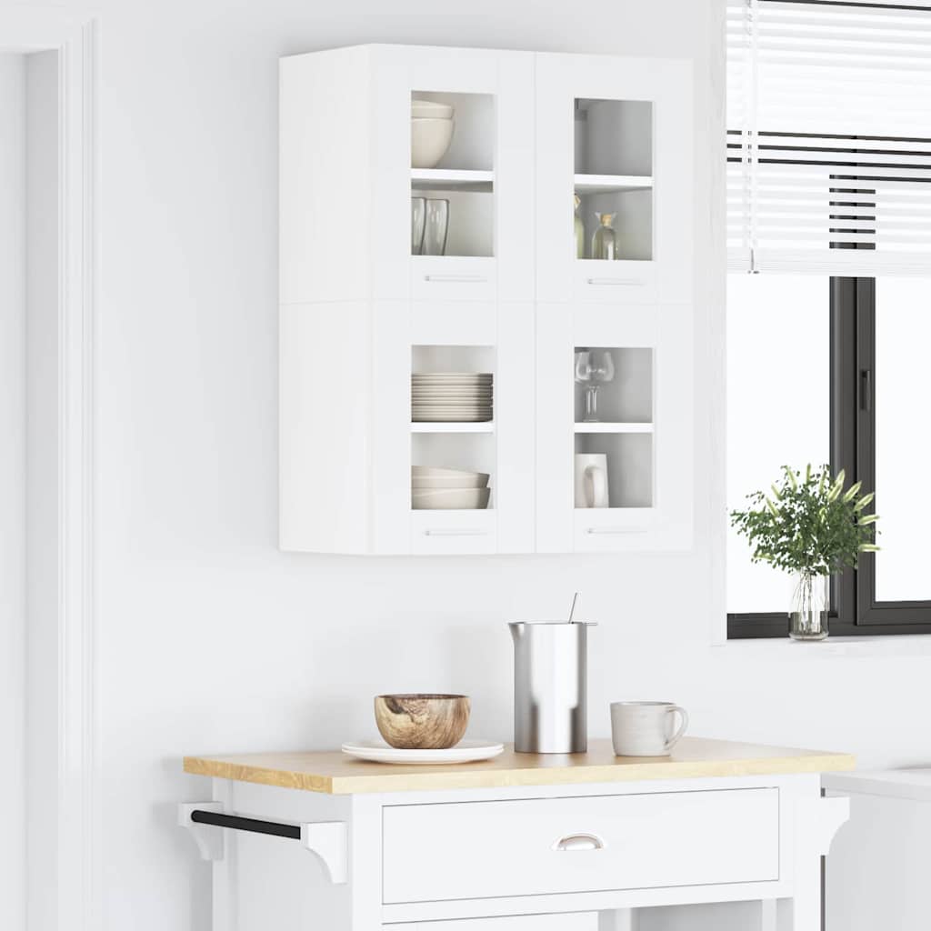 Hanging Cabinet with Door White 60 x 31 x 40 cm Engineered Wood