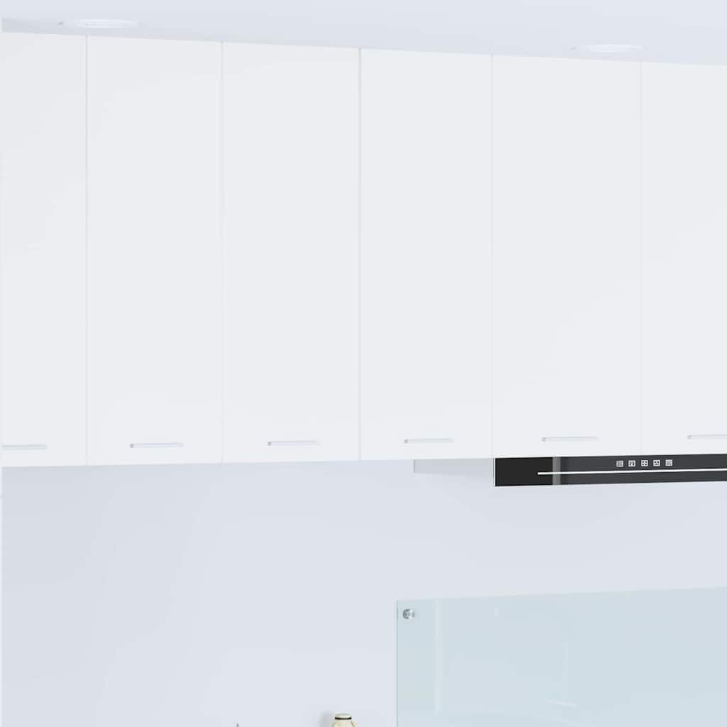 Hanging Cabinet with Door White 30 x 31 x 80 cm Engineered Wood