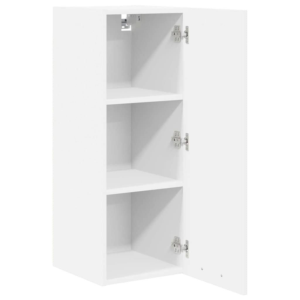 Hanging Cabinet with Door White 30 x 31 x 80 cm Engineered Wood