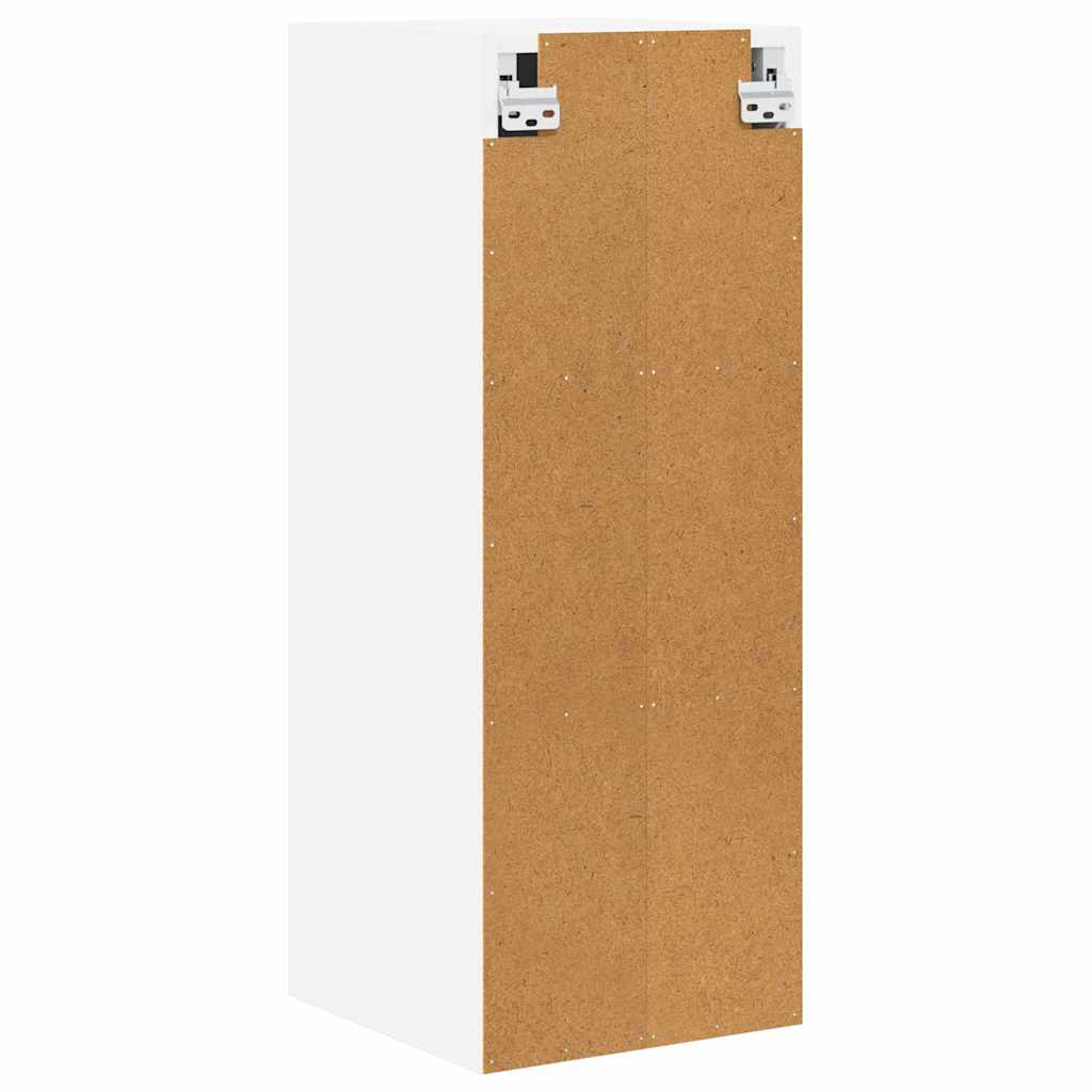 Hanging Cabinet with Door White 30 x 31 x 80 cm Engineered Wood
