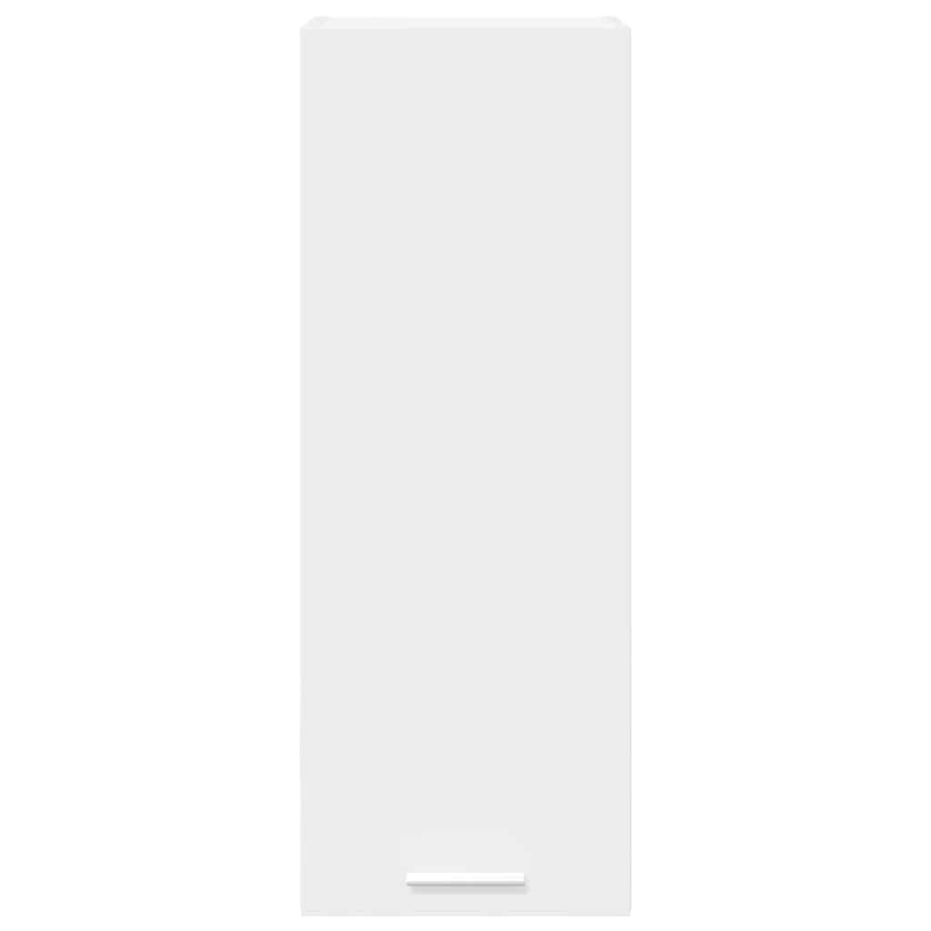 Hanging Cabinet with Door White 30 x 31 x 80 cm Engineered Wood