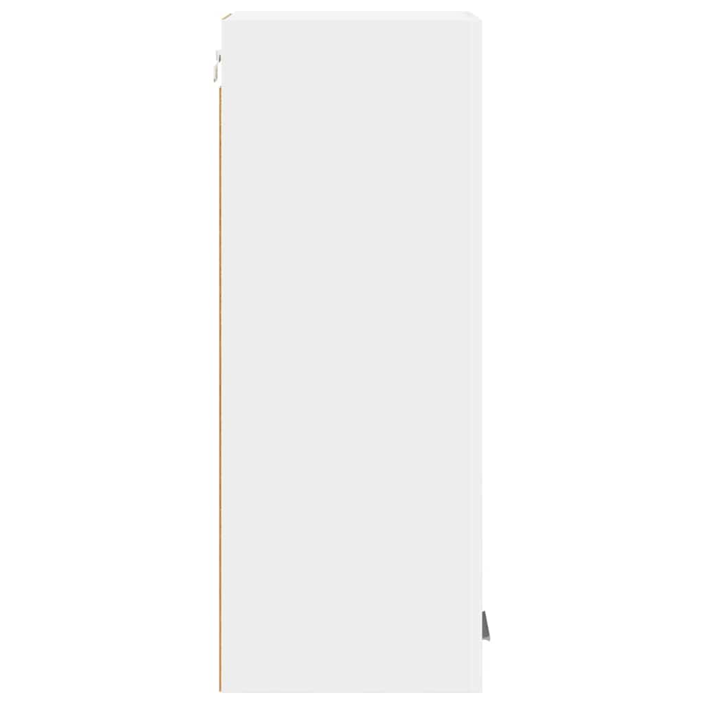 Hanging Cabinet with Door White 30 x 31 x 80 cm Engineered Wood